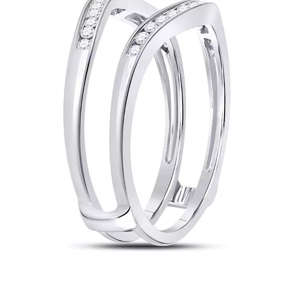 14kt Diamond Ring Guard Solitaire Enhancer 1/4 CTW - Picture 4 of 5